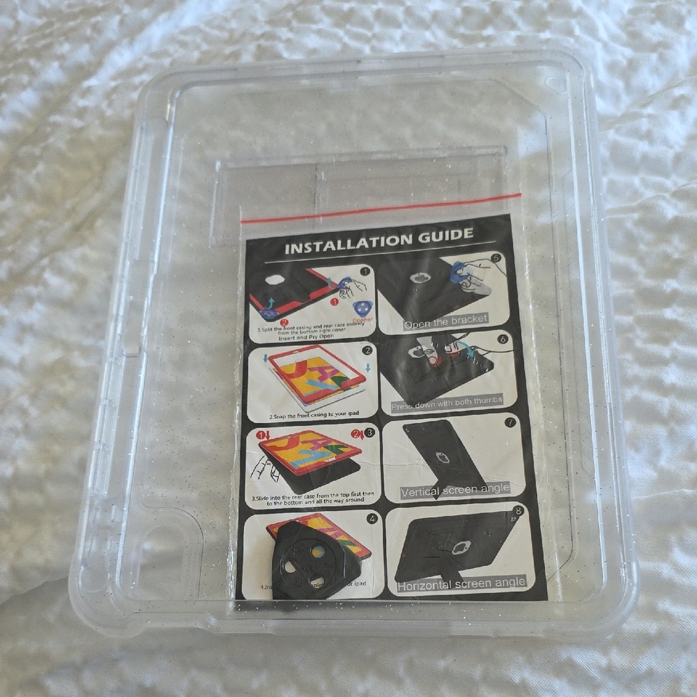 Clear Plastic 10x7 Inches Ipad Apple Table Case